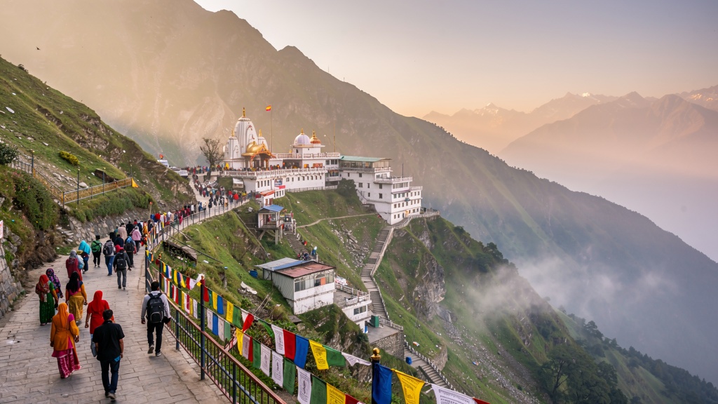 Vaishno Devi temple in Trikuta mountains